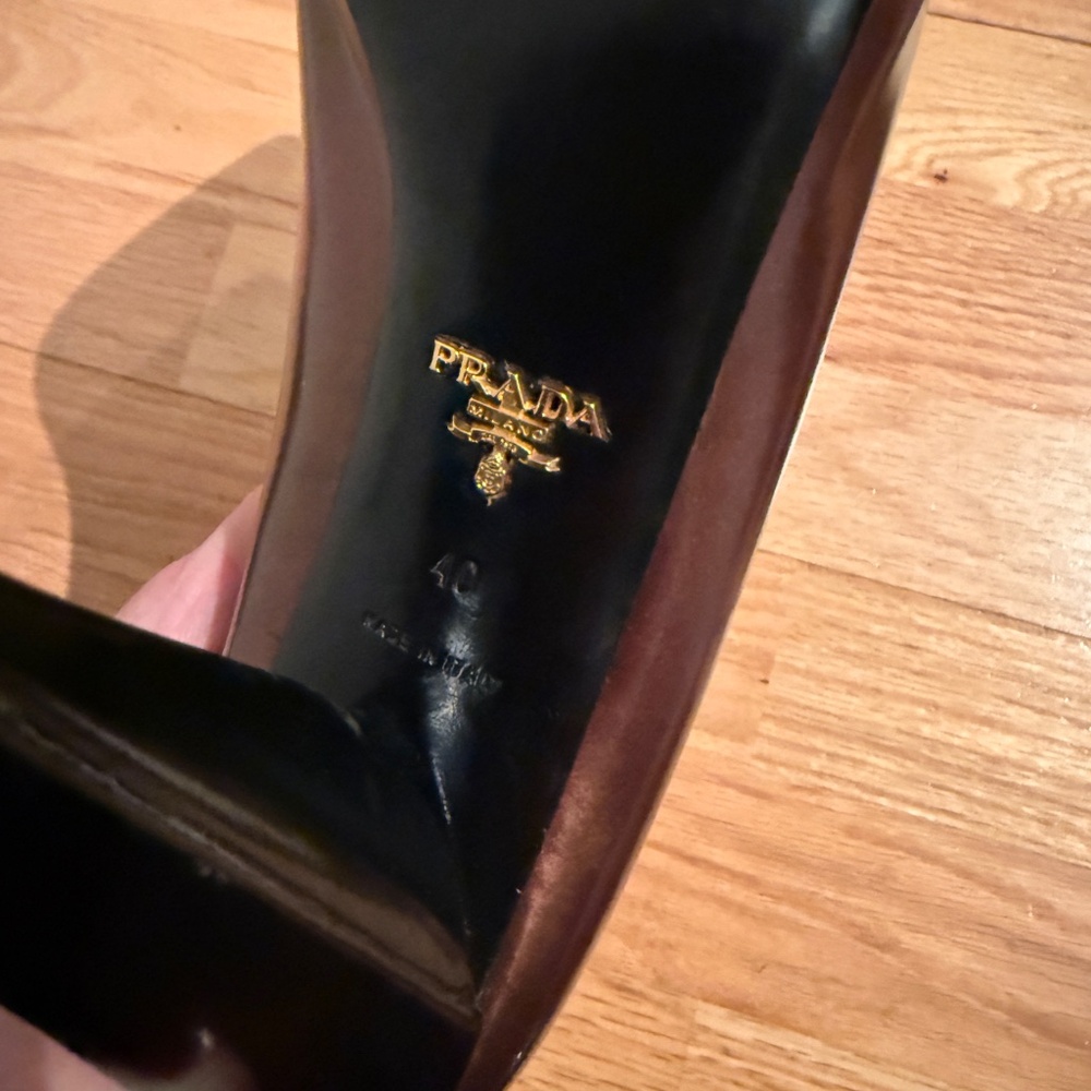 Prada bronze leather heels - Picture 5 of 9